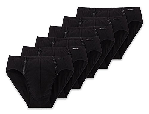 Schiesser Cotton Essential Supermini - 205221-6er Spar-Pack (8 Schwarz) von Schiesser