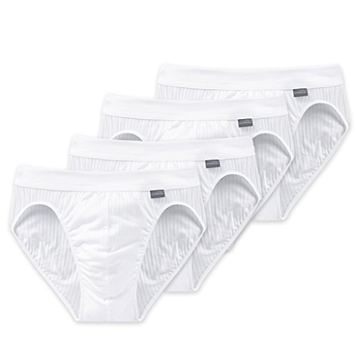 Schiesser Cotton Essentials Authentic Rio-Slip - 105984-4er Spar-Pack (4 (S), 4 X Weiß) von Schiesser