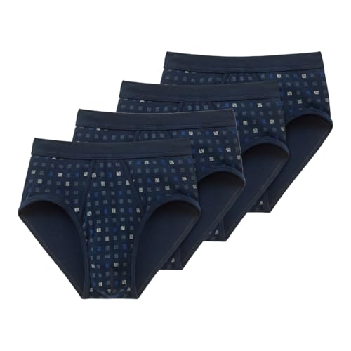 Schiesser - Cotton Essentials Feinripp - Sportslip - 225167-4er Spar-Pack (7 Navy), 4 X Navy, X-Large (7 (XL)) von Schiesser
