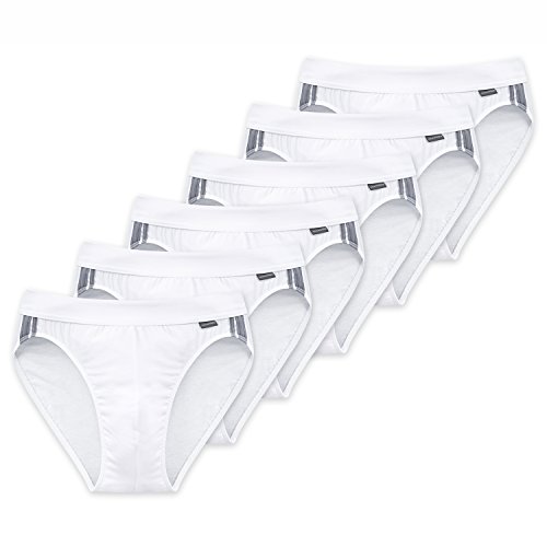 Schiesser Cotton Essentials Stretch Rio Slip - 035110-6er Spar-Pack (7 Weiß) von Schiesser