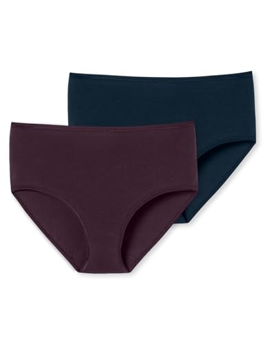 Schiesser Damen 2 Pack Midi Slip Bio Baumwolle-95/5 Organic Unterwäsche, Sortiert 12_181881, 36 (2er Pack) von Schiesser