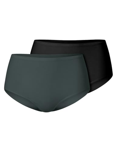 Schiesser Damen 2 Pack Midi Unterwäsche-Modal Essentials Slip, Sortiert 7_183718, 42 von Schiesser