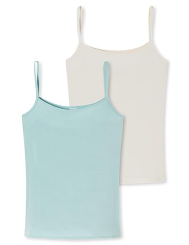 Schiesser Damen 2 Pack Spaghettitop Unterhemd - Modal Essentials, Sortiert 4_179223, 48 von Schiesser