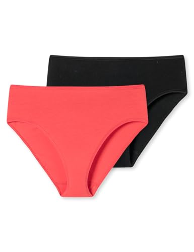 Schiesser Damen 2 Pack Tai Slip Bio Baumwolle-95/5 Organic Unterwäsche, Sortiert 9_180070, 46 (2er Pack) von Schiesser