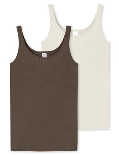 Schiesser Womens Damen Trägertop Unterhemd, Sortiert 2_181762, 48 (2er Pack) von Schiesser