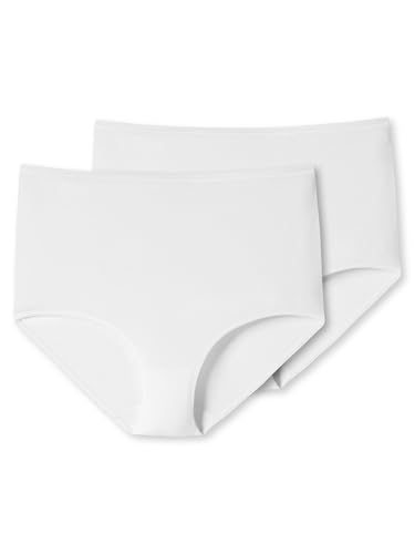 Schiesser Damen 2 Pack Maxi Slip Bio Baumwolle - 95/5 Organic Unterwäsche, Weiß_174387, 38 EU von Schiesser