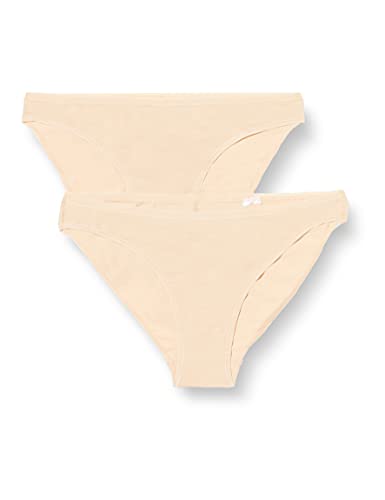 Schiesser Damen 2 Pack Mini Slip Bio Baumwolle - 95/5 Organic Unterwäsche, Haut_174294, 34 EU von Schiesser