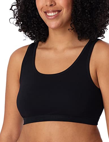 Schiesser Damen 2 Pack Bio Baumwolle-95/5 Organic Bustier, Undurchsichtige, schwarz_174926, 34 (2er Pack) von Schiesser