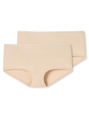 Schiesser Damen 2 Pack Panty Shorts Bio Baumwolle - 95/5 Organic Unterwäsche, Haut_174386, 38 EU von Schiesser