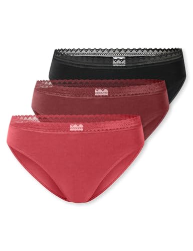 Schiesser Damen 3PACK Rio Spitze-Modern Multipacks Slip, Sortiert 5_182908, 42 von Schiesser