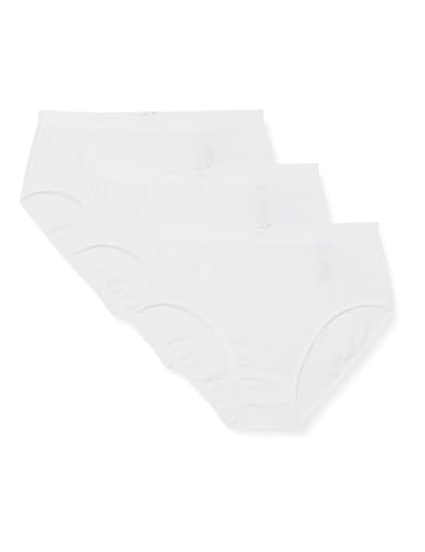 Schiesser Damen Pack of 3 Waist Briefs Unterwäsche, Weiß, 38 EU von Schiesser