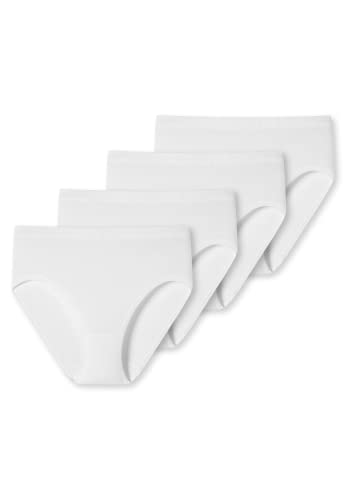 Schiesser Damen 4pack Hüftslip Unterwäsche, Weiß, 46 EU von Schiesser