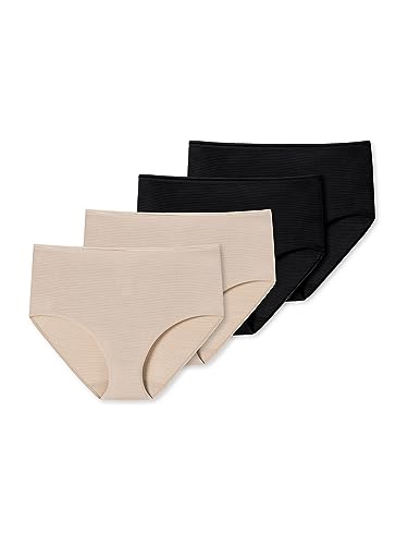 Schiesser Damen 4er Pack Tai-Slip Modal Essentials - Mehrfarbig - Größe 40 von Schiesser