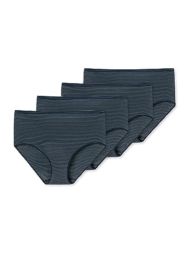 Schiesser Damen 4er Pack Tai-Slip Modal Essentials - blau - Größe 38 von Schiesser