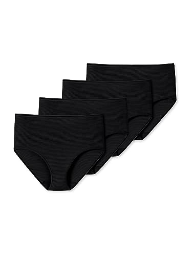 Schiesser Damen 4er Pack Tai-Slip Modal Essentials - schwarz - Größe 42 von Schiesser