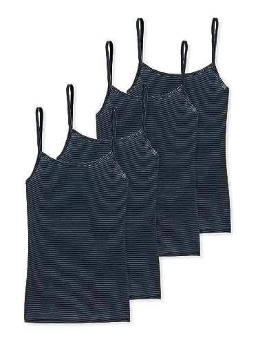 Schiesser Damen 4er Spaghettitop Modal Essentials - blau - Größe 48 von Schiesser