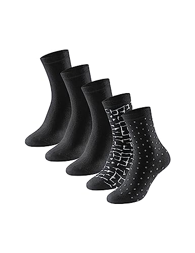 Schiesser Damen 5 Pack Strümpfe-Stay Fresh Klassische Socken, sortiert2_180489, 35/38 von Schiesser