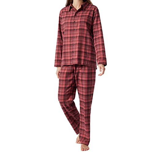Schiesser Damen Anzug Lang 1 Pyjamaset, Hellrot I, 40 von Schiesser
