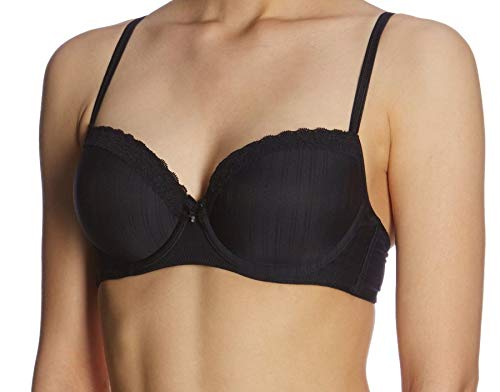 Schiesser Damen Bügel-bh mit Schale BH, Schwarz (000-schwarz), 75D EU von Schiesser