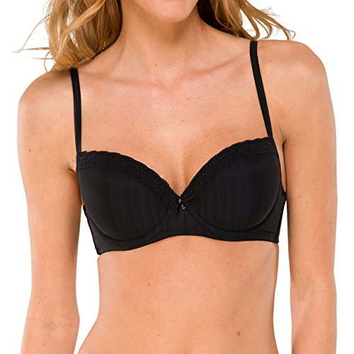 Schiesser Damen Bügel-bh mit Schale BH, Schwarz (000-schwarz), 80D EU von Schiesser