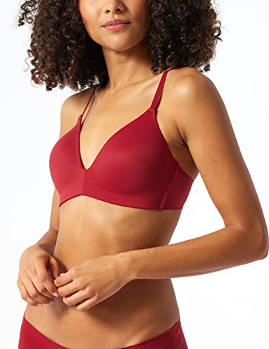 Schiesser Damen BH gepaddet ohne Bügel - Invisible Soft, bordeaux_166568, 85C von Schiesser