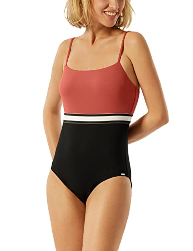 Schiesser Damen Swimsuit Badeanzug, Terracotta, S EU von Schiesser