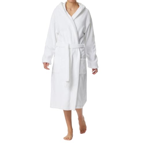 Schiesser Damen Bademantel, 120 Cm, Weiß (100-weiss), L EU von Schiesser