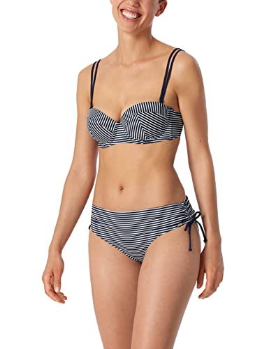 Schiesser Damen Bandeau 179212 Bikini-Set, Dunkelblau, 38 / D von Schiesser