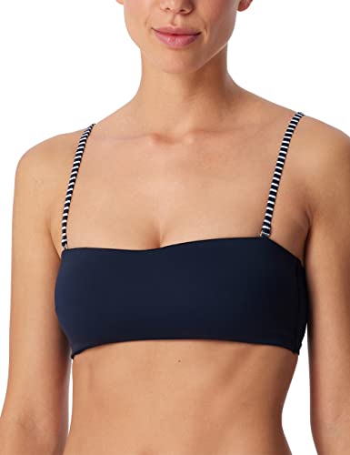 Schiesser Damen Bandeau Top Bikini, dunkelblau, M von Schiesser