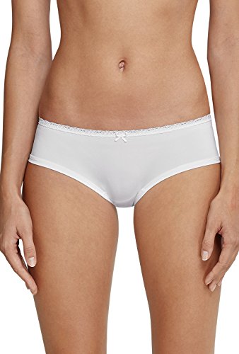 Schiesser Damen Bikini Hipster Bikinislip, Weiß (Weiss 100), 40 von Schiesser