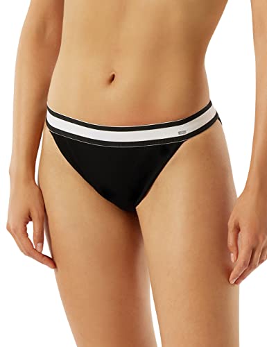 Schiesser Damen Bikinihose Tai Bikini-Unterteile, schwarz, L von Schiesser
