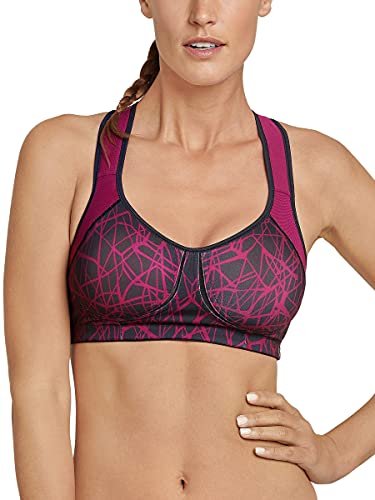 Schiesser Damen Mit Varioträgern Active Sport-BH, Beere_161899, 90E EU von Schiesser