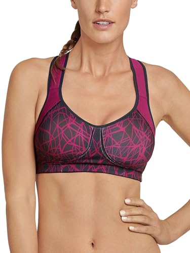 Schiesser Damen Mit Varioträgern Active Sport-BH, Beere_161899, 90E EU von Schiesser