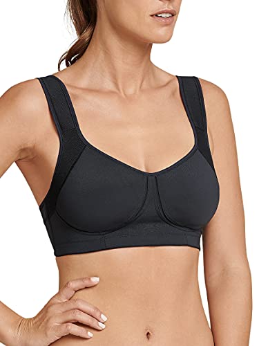 Schiesser Damen Sportbeha, Vario Sport BH, Schwarz (Schwarz 000), 85E EU von Schiesser