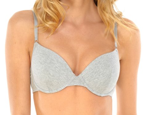 Schiesser Damen Bügel Schale BH, Grau (202-grau-mel.), 90C von Schiesser