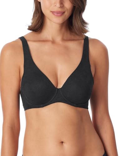 Schiesser Damen Bügel Spacer-Futter-Air BH, schwarz_181129, 75B von Schiesser