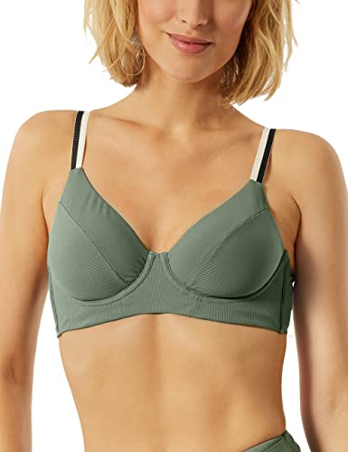 Schiesser Damen Bügel Top Bikini, Khaki, XS von Schiesser