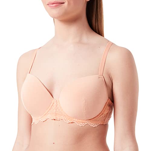 Schiesser Damen Bügel gepadded BH-Träger, Pfirsich, 75B von Schiesser