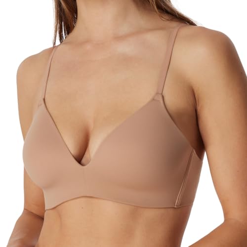 Schiesser Damen BH gepaddet ohne Bügel - Invisible Soft, Maple_166568, 70A von Schiesser