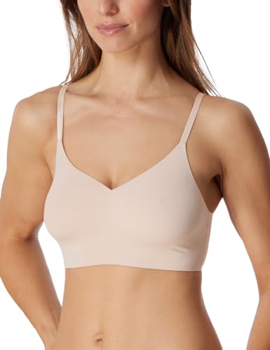 Schiesser Damen Spaghettiträger Mit Herausnehmbaren Pads - Invisible Soft Bustier, Sand_179821, 38 EU von Schiesser