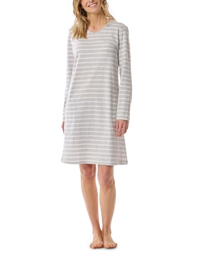 Schiesser Damen Langarm Weiche Baumwolle Bigshirt Mit Taschen - Nightwear Nachthemd, Silbergrau-Mel._181745, 38 EU Schiesser Damen Langarm Weiche Baumwolle Bigshirt Mit Taschen - Nightwear Nachthemd, Silbergrau-Mel._181745, 38 EU von Schiesser