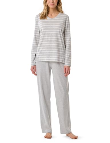 Schiesser Damen Casual Essentials Pyjamaset, Silbergrau-Mel._181756, 46 EU von Schiesser
