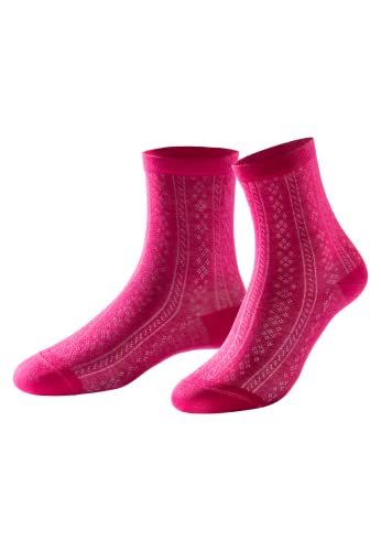 Schiesser Damen Damensocken Klassische Socken, pink, 39/42 von Schiesser