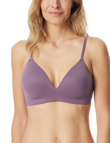 Schiesser Damen BH gepaddet ohne Bügel - Invisible Soft, Malve_181765, 80C von Schiesser