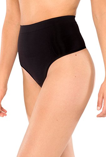 Schiesser Damen Highwaist-String Slip, Schwarz (schwarz 000), 38 (Herstellergröße: M) von Schiesser