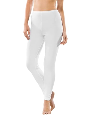 Schiesser Damen Leggings Lange Luxury Baumwolle Unterhose, Weiss_200003, 42 von Schiesser