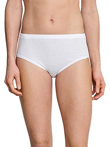 Schiesser Damen Slip Da Donna A Costine Sottili, Confezione Da 4 Höschen, Weiß (Weiß), 48 (4er Pack) von Schiesser