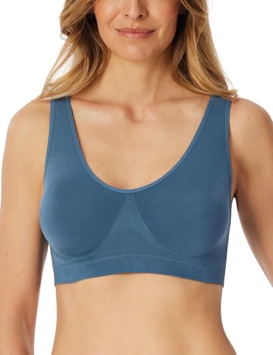 Schiesser Damen Bustier mit herausnehmbaren Pads nahtlos-Classic Seamless BH, apricot_161924, 44 von Schiesser