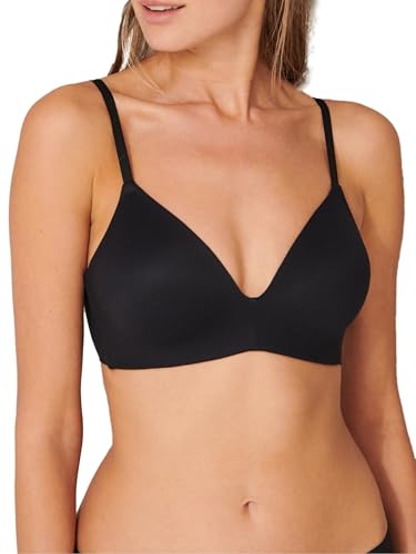 Schiesser Damen BH gepaddet ohne Bügel - Invisible Soft, schwarz_166568, 85C von Schiesser