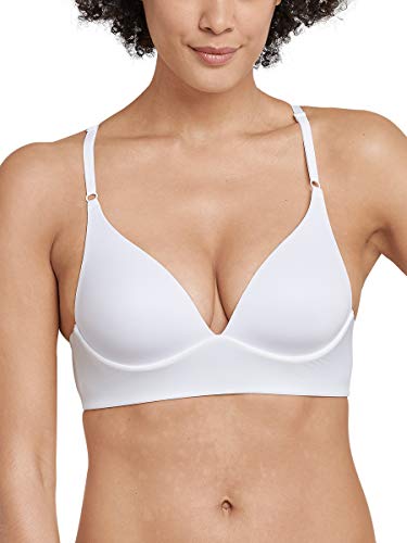 Schiesser Damen Lounge Bra ohne Verschluss-Invisible Soft Gepolsterter BH, Weiss_158624, 70C von Schiesser